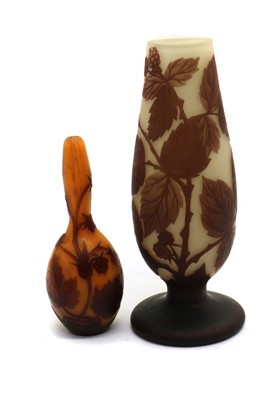 Lot 211 - A Loetz acid-etched cameo glass vase