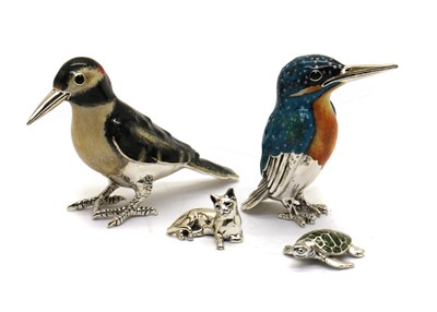 Lot 35 - A collection of silver figures