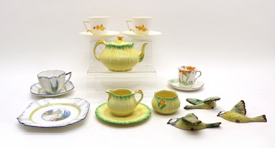 Lot 202 - A set of three Beswick porcelain wall mounted birds