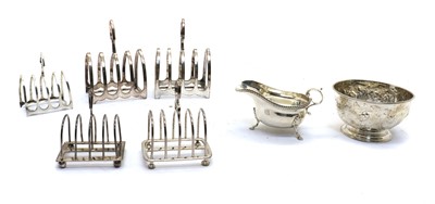 Lot 60 - A George II silver footed bowl