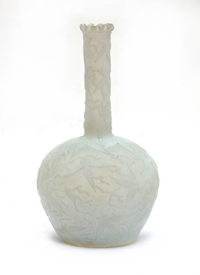 Lot 216 - A Victorian miniature cameo glass vase
