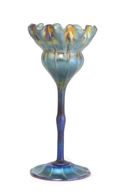 Lot 2 - A Tiffany Favrile iridescent glass vase