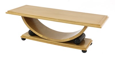 Lot 119 - A French Art Deco maple coffee table