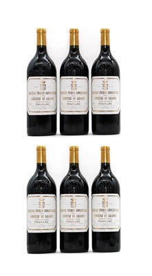 Lot 173 - Chateau Pichon Longueville, Comtesse de Lalande, Pauillac, 1998 (6 magnums, OWC)