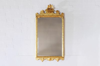 Lot 35 - A George I gilt gesso girandole mirror