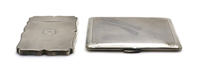 Lot 28 - A Victorian silver card case