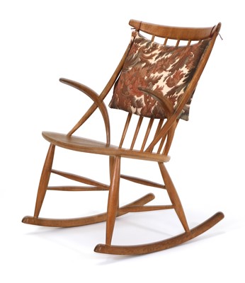 Lot 282 - A Danish oak 'Gyngestol No. 3' rocking chair