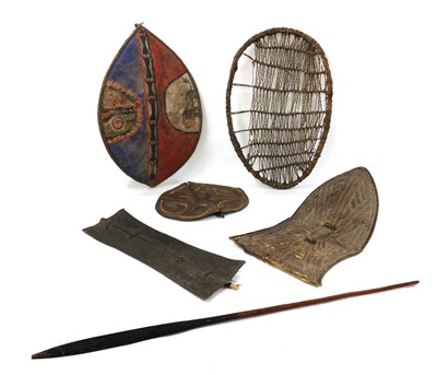Lot 191 - A group of West African Tribal shields