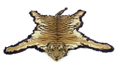 Lot 203 - A tiger skin rug (Panthera Tigris)