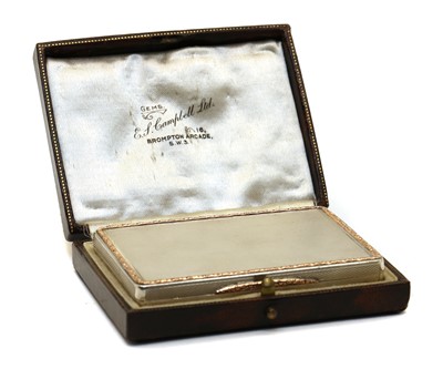 Lot 26 - A silver card case