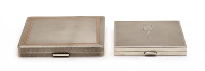 Lot 27 - Two silver compacts