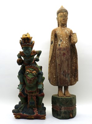Lot 233 - A Thai papier-mâché Buddha