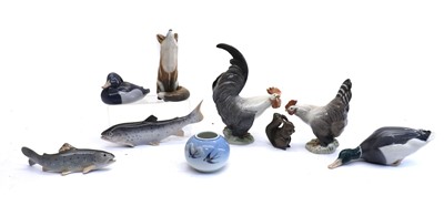 Lot 94 - A collection of Royal Copenhagen porcelain figures
