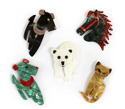Lot 462 - Four Lea Stein brooches