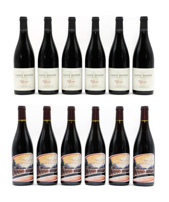Lot 196 - Offerus, J.L. Chave Selection, 2012 (6, boxed) and Clos de Cuminaille, Pierre Gaillard (6, boxed)