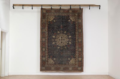 Lot 412 - An Agra rug of Persian Ardabil design