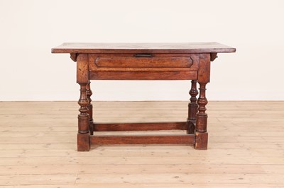 Lot 318 - A walnut side table