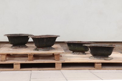 Lot 248 - Four cast iron planters