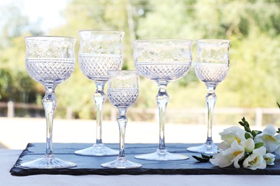 Lot 339 - A part-suite of drinking glasses