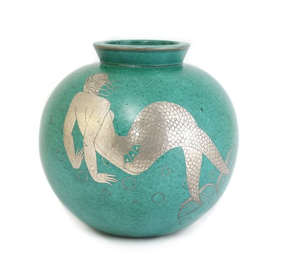 Lot 147 - A Gustavsberg 'Argenta' ware vase