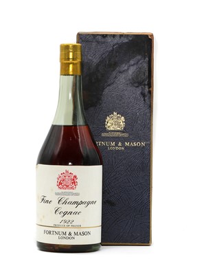 Lot 302A - Fortnum & Mason, Fine Champagne Cognac, 1922, 1960s bottling (1, in original presentation box)