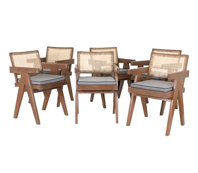 Lot 391 - Six 'V' Type armchairs