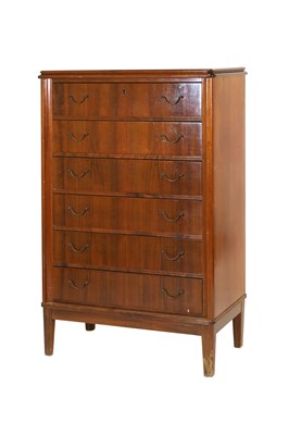 Lot 347 - A Danish walnut chest of drawers
