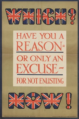 Lot 35 - A World War I propaganda poster