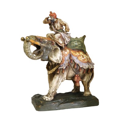 Lot 40 - An Austrian Art Nouveau Imperial Amphora porcelain figurine