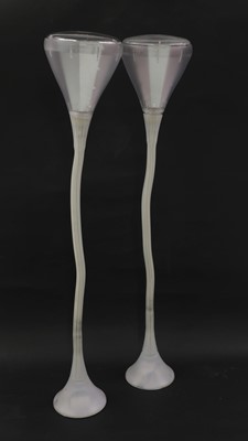Lot 494 - A pair of Italian ‘Pipe’ LED suspension lights