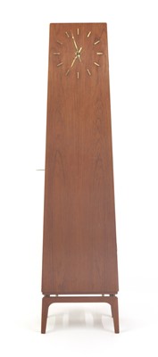 Lot 365 - A Danish teak longcase clock