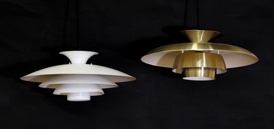 Lot 370 - Two Danish light pendants