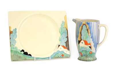 Lot 131 - A Clarice Cliff 'Newlyn' Athens jug