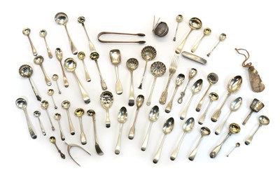 Lot 48 - A collection of George III and later silver flatware