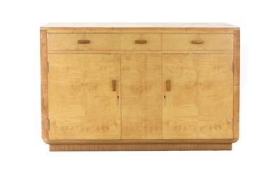 Lot 162 - An Art Deco burr maple sideboard