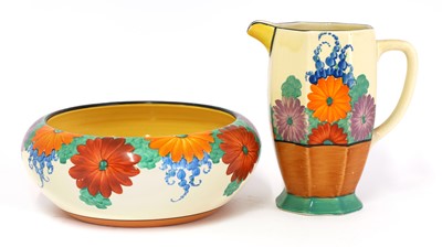 Lot 214 - A Clarice Cliff 'Gayday' Athens jug