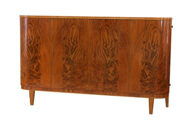 Lot 235 - A Swedish walnut cabinet