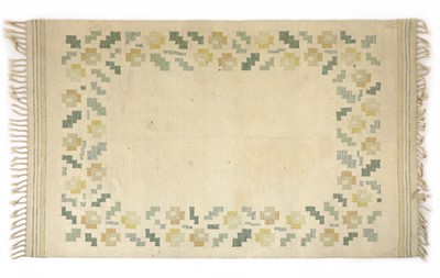 Lot 325A - A Swedish handwoven Rölakan rug