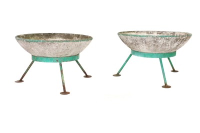 Lot 460 - A pair of composite cement planters