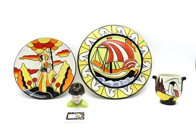Lot 96 - A Lorna Bailey pottery limited edition 'Summer Stroll' pattern charger