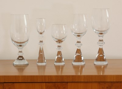 Lot 336 - A suite of Danish Holmegaard glassware