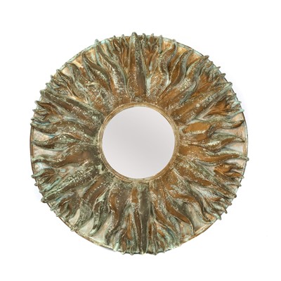Lot 471 - A contemporary 'Sunburst' wall mirror