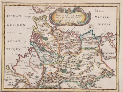 Lot 9 - Collection of 12 Original hand-coloured & mounted MAPS
