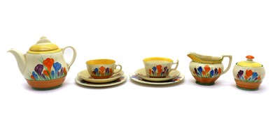 Lot 60 - A Clarice Cliff 'Autumn Crocus' tea service