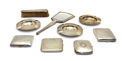 Lot 40 - A collection of four silver cigarette cases