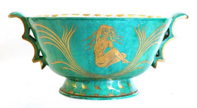 Lot 196 - A Gustavberg twin-handled bowl of large size