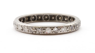 Lot 137 - An eight cut diamond full eternity ring