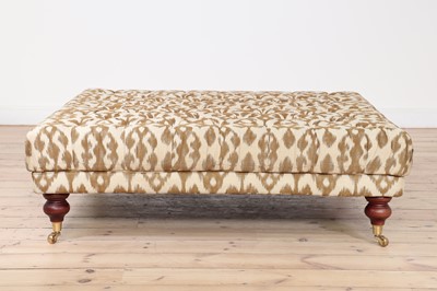 Lot 331 - A button-upholstered ottoman