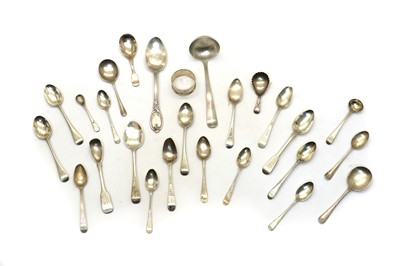 Lot 47 - A collection of silver flatware