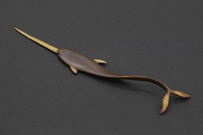 Lot 31 - An Art Deco novelty bronze letter opener